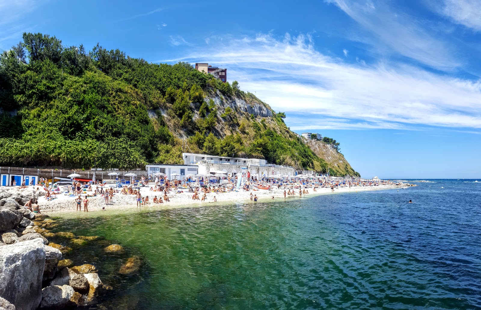 Foto van Spiaggia del Passetto met hoog niveau van netheid