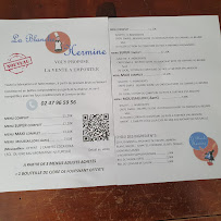 Carte du Crêperie Restaurant LA BLANCHE HERMINE à Langeais