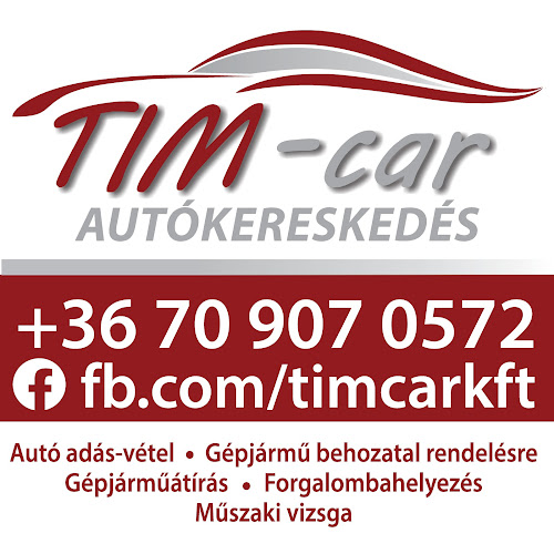 TIM-car Autókereskedés - Autókereskedő
