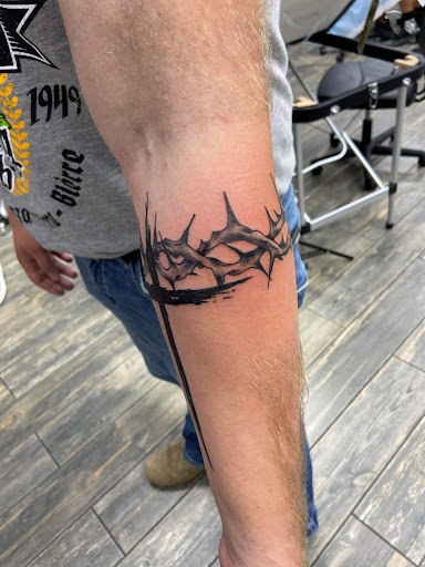 Explore papa bear tattoo ideas, creative tattoo ideas in El Paso, available at American Tattoo Society of Ft Bliss