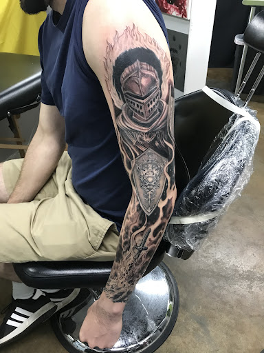 Explore split personality tattoo ideas, creative tattoo ideas in Mauldin, available at Main Street Tattoo