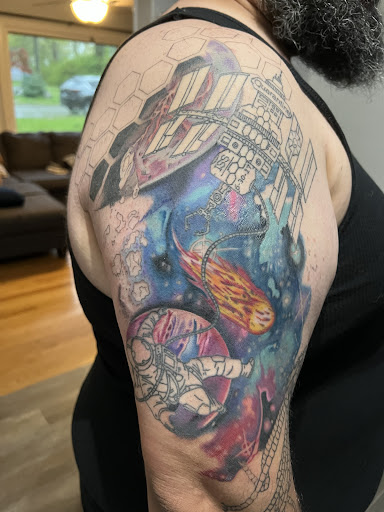 Explore tattoo ideas with infinity symbol, creative tattoo ideas in Monroe, available at Rebel Tattoo