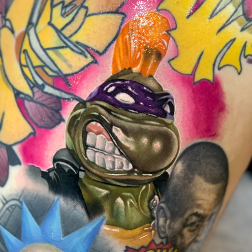 Explore pec tattoo ideas, creative tattoo ideas in Senoia, available at Messenger Tattoo Studio