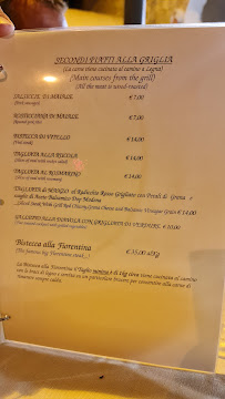 Carte du Ristorante Quei 2 à Castelnuovo Berardenga