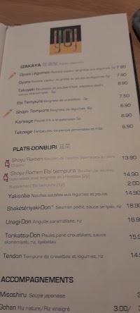 YOJ Aubagne à Aubagne menu