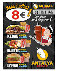 Restaurant turc Antalya Kebab à Arras (le menu)