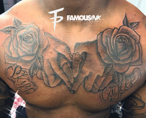 Explore tattoo ideas for shoulder woman, creative tattoo ideas in Hammond, available at Famous Ink, Inc.