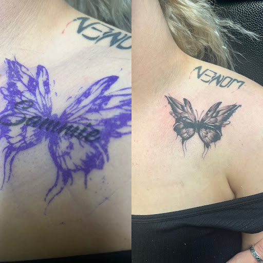 Explore heavenly tattoo ideas, creative tattoo ideas in Houston, available at 333 Tattoo Studio HTX