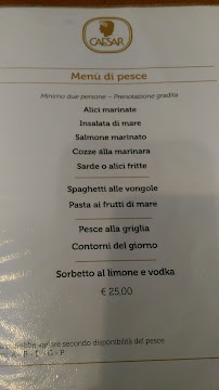 Restaurant Caesar Bar Restaurant Pizzeria à Aosta - menu / carte