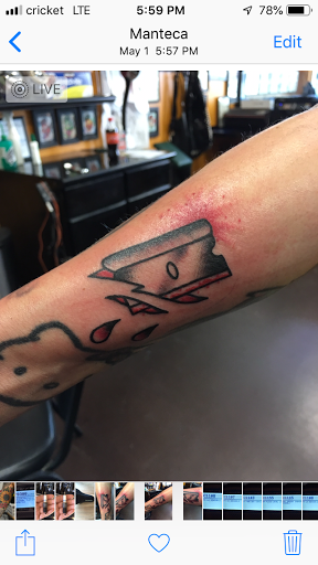 Explore urban tattoo ideas for men, creative tattoo ideas in Modesto, available at Dying Art Tattoo