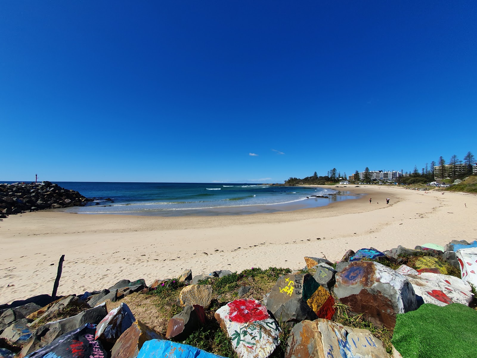 Valokuva Port Macquarie Beachista. mukavuudet alueella