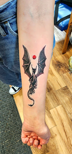 Explore finger tattoo ideas, creative tattoo ideas in Lafayette, available at DragonsBane Tattoo & Body Piercing