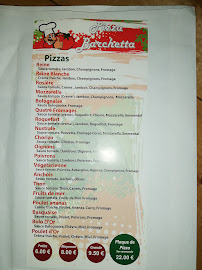 Menu / carte de Pizza Barchetta à Volpajola