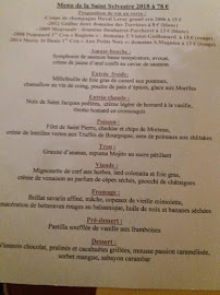 Menu / carte de Restaurant Auberge Gourmande à Velars-sur-Ouche