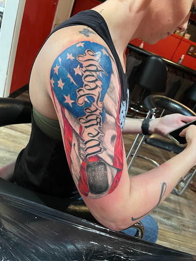 Explore cute female tattoos ideas, creative tattoo ideas in Lander, available at Blackblood Tattoo and Piercing