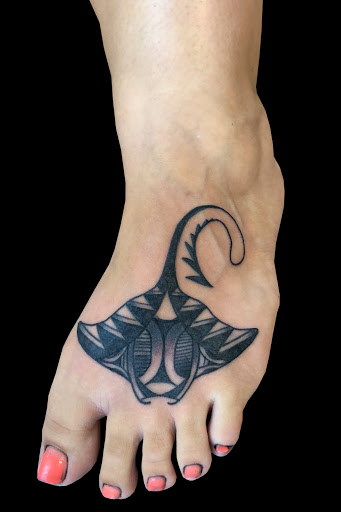 Explore name tattoo ideas on neck, creative tattoo ideas in Lahaina, available at Sweet Trade Tattoo