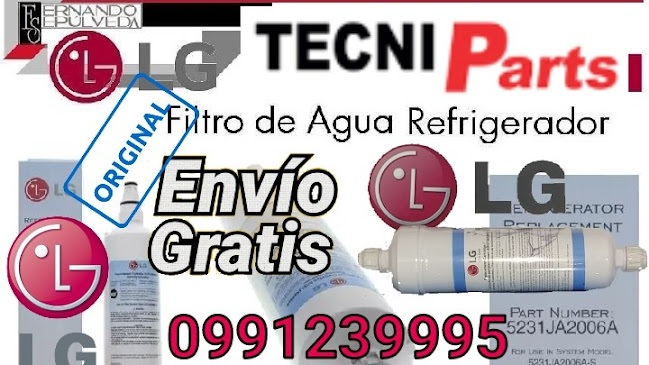 Filtros para Refrigeradora interno y externo General Eléctric Whirlpool Samsung LG Ecuador Guayaquil - Tienda de electrodomésticos