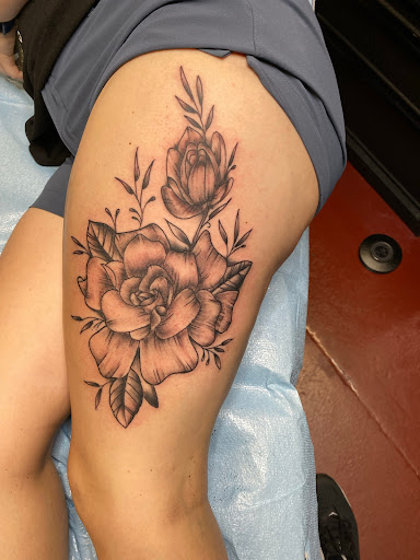Explore hunting fishing tattoo ideas, creative tattoo ideas in Anniston, available at Classic 13 Tattoo