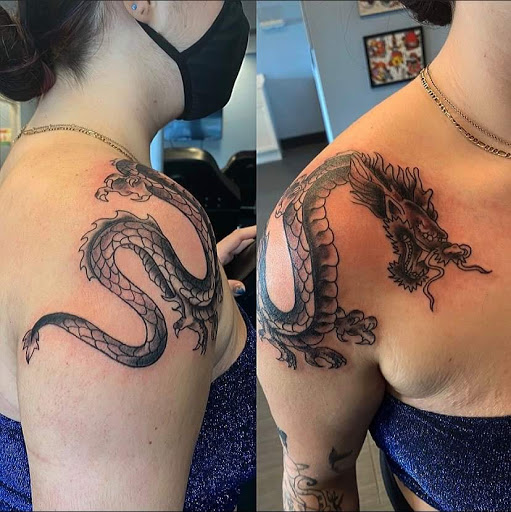Explore raccoon tattoo ideas, creative tattoo ideas in Palm Harbor, available at Angry Owl Tattoo and Piercing