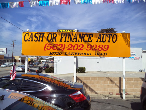 Used Car Dealer «Cash or Finance Auto», reviews and photos, 16720 Lakewood Blvd, Bellflower, CA 90706, USA