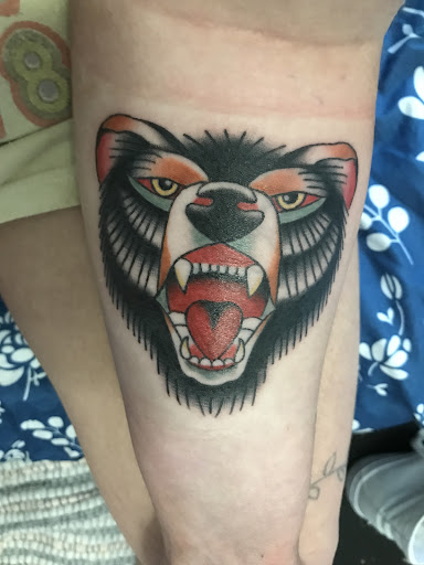 Explore mens thigh tattoo ideas, creative tattoo ideas in North Charleston, available at Breakthrough Tattoo