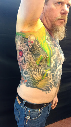 Explore tweety tattoo ideas, creative tattoo ideas in Burlington, available at Tiny Tims Tattoo Shop