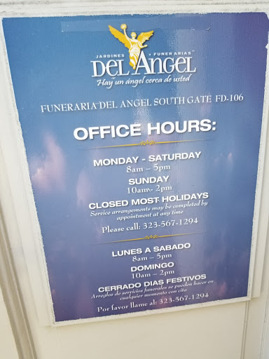 Funeral Home «Funeraria del Angel South Gate», reviews and photos, 8665 California Ave, South Gate, CA 90280, USA