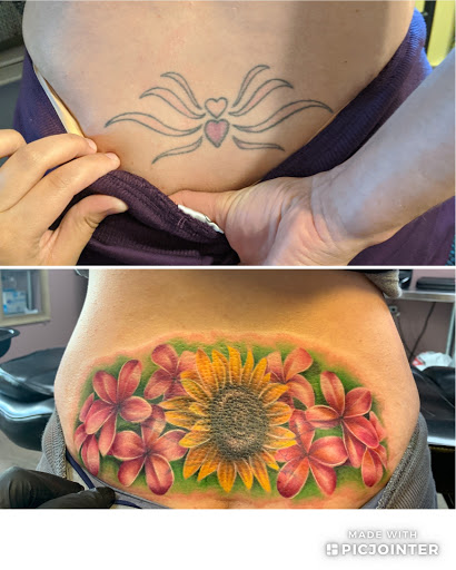 Explore globe tattoo ideas, creative tattoo ideas in Kenosha, available at Kenosha Tattoo Company