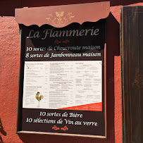 Winstub La Flammerie à Ribeauvillé menu