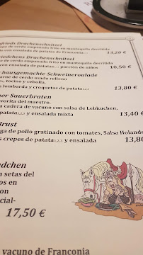 Restaurant Eule à Bayreuth menu