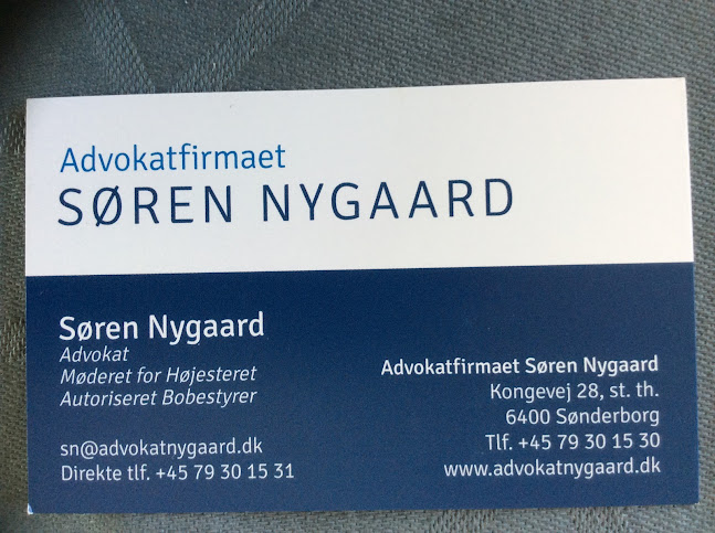 Anmeldelser af Advokatfirmaet Søren Nygaard i Sønderborg - Advokat