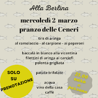 Alla Berlina à Santa Maria la Longa menu