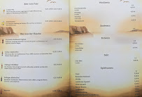 Menu / carte de Lütt Hus à Lübeck