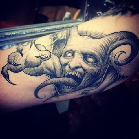 Explore bass fishing tattoo ideas, creative tattoo ideas in Oxnard, available at Downtown Tattoo & Body Piercing