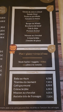 Restaurant LE WINDY à Roquebrune-sur-Argens - menu / carte