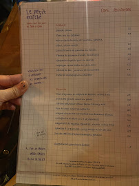 Le Petit Marché à Paris menu