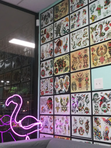 Explore powerpuff girl tattoo ideas, creative tattoo ideas in Houston, available at The Neon Jackal Tattoo