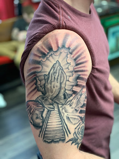 Explore bull riding tattoo ideas, creative tattoo ideas in Bridgeport, available at Breaking skin tattoo and body piercing