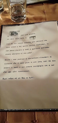 Carte du Brasserie Les Pertzes à Cogne