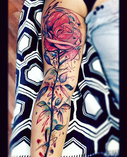 Explore black and grey tattoo filler ideas, creative tattoo ideas in Benton, available at Spectrum Tattoo