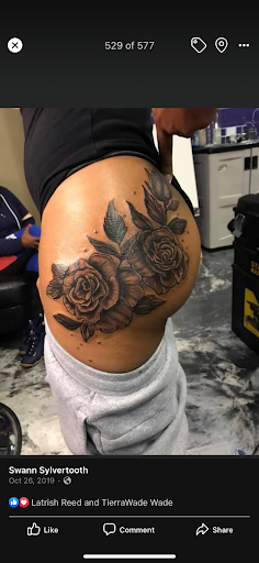 Explore tattoo flag ideas, creative tattoo ideas in Flint, available at Sylvertooth Tattoos & Piercings