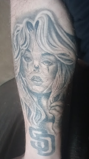 Explore hyena tattoo ideas, creative tattoo ideas in San Diego, available at Sideshow Tattoo and Piercing