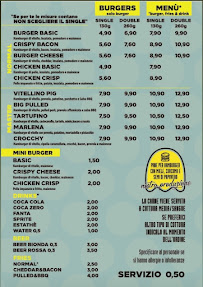 Menu du Coffee Bella House à Isernia