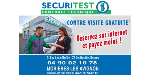 Sécuritest Contrôle Technique Automobile MORIERES LES AVIGNON à Morières-lès-Avignon