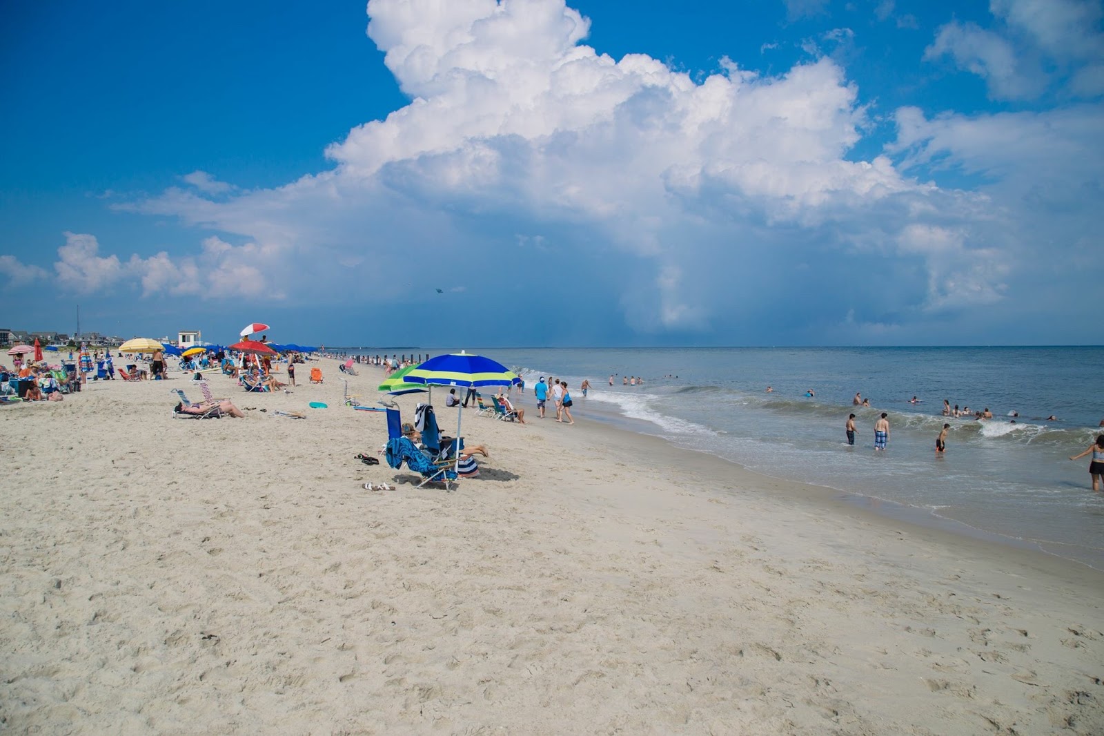 Foto di Cape May Beach NJ area del resort sulla spiaggia