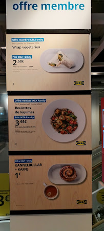 Restaurant IKEA Toulouse à Roques menu
