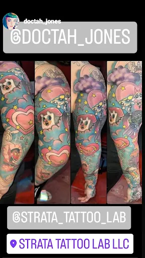 Explore mens memorial tattoo ideas, creative tattoo ideas in Yucca Valley, available at Strata Tattoo Lab LLC
