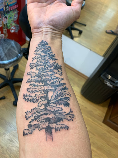 Explore witch tattoos ideas, creative tattoo ideas in Lahaina, available at Sweet Trade Tattoo