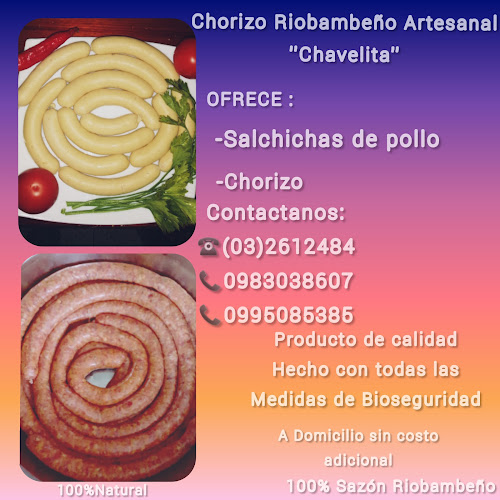 Opiniones de Chorizo Artesanal Riobambeño en Riobamba - Carnicería