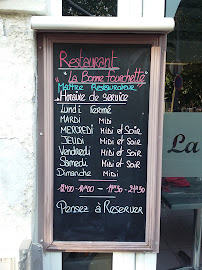 Menu / carte de La Bonne Fourchette à Royan